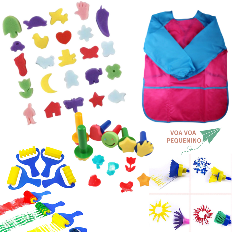 Kit de Pintura Educativo Sensorial Play Kids