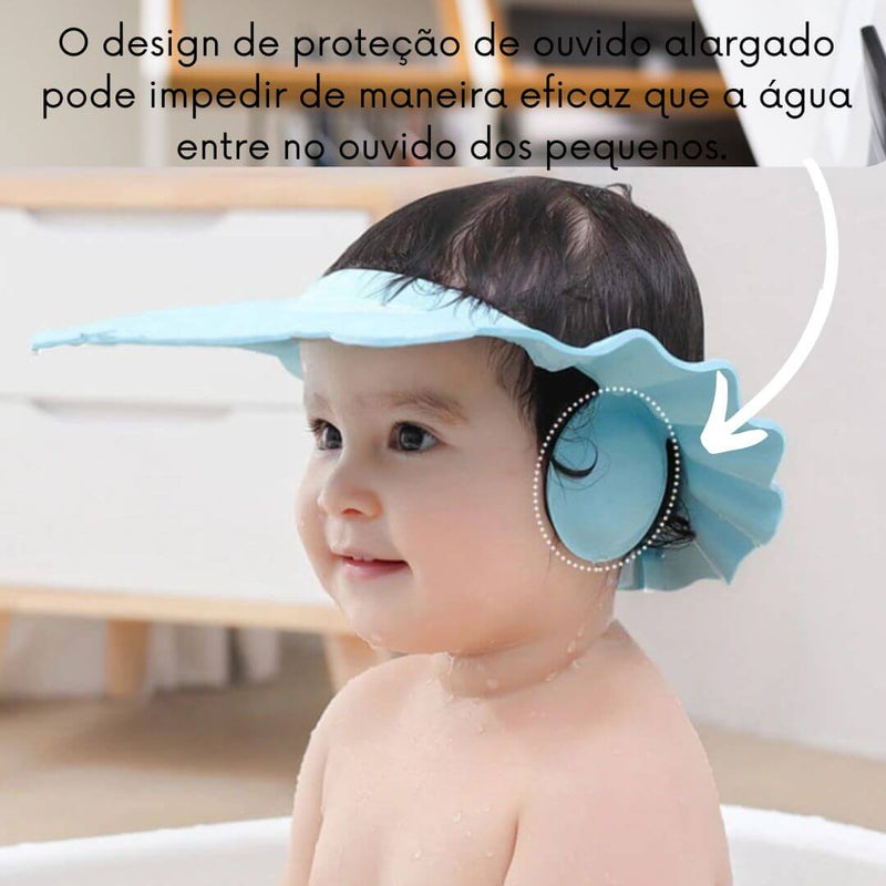 Protetor de Banho Infantil para Olhos e Ouvidos
