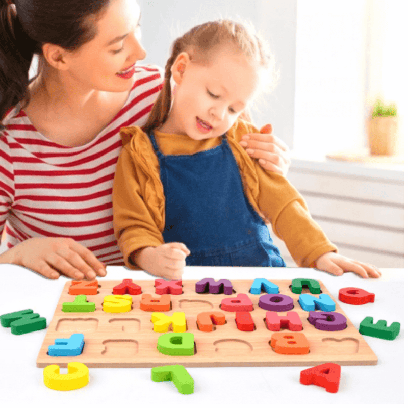 Quebra-Cabeça Montessori do Alfabeto 3D