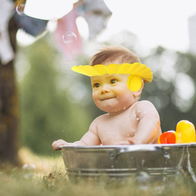 Protetor de Banho Infantil para Olhos e Ouvidos