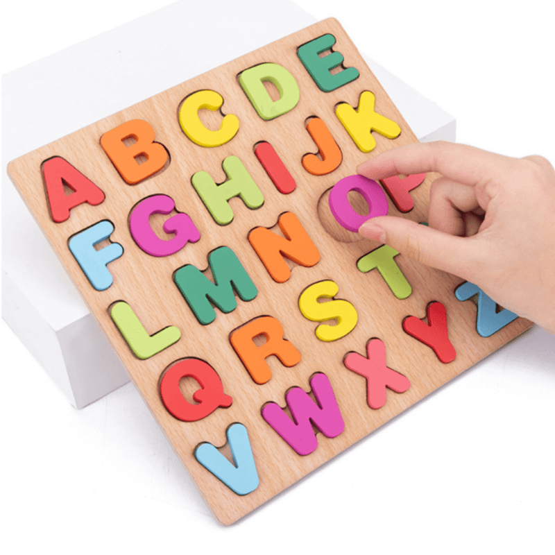 Quebra-Cabeça Montessori do Alfabeto 3D